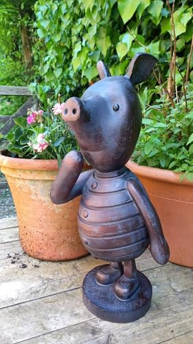 Inspirational Gifting Piglet Garden Sculpture Ornament Statue - 52cm tall! One of three Winnie-the-Pooh and friends models to collect!