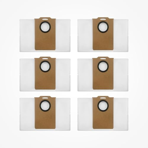 Lot de 6 sacs à poussière de rechange pour aspirateur robot Ultenic T10 Lite, T20 Pro conçus pour une performance d'aspiration optimale