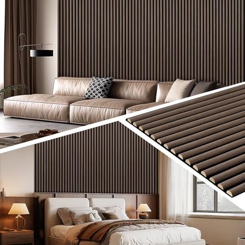 Jaxguom Lot de 3 panneaux acoustiques en bois - 120 x 60 cm (2,16 m²) - Semi-ronds - Résistant aux rayures - Aspect bois - Pour isolation acoustique et décoration - Montage mural - Pour salon, bureau