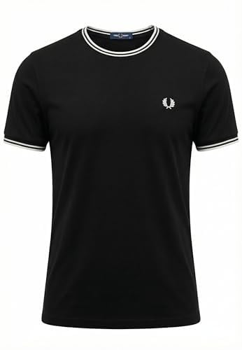 Fred Perry T-Shirt Twin Tipped 102 Schwarz, Schwarz , 56