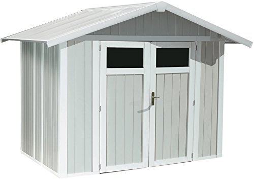 Grosfillex Utility V 4,9 weiss/graublau Gerätehaus