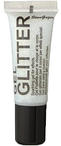 Gel Glitter White. Sparkling Glitter for your face & body with fine nib applicator