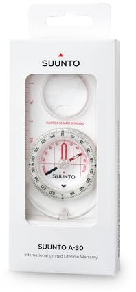 SUUNTO A-30 Nh Usgs Compass Brújula, Unisex-Adult, Blanco, Talla Única