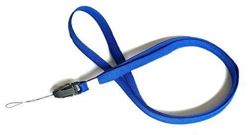 trage.band® Lanyard / Lanyard / Loop with Click Fastener (Pack of 5) Blue