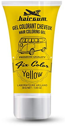 Hairgum Fix Color Gelb - Fixier- und Farbgel, Ammoniakfrei, Peroxidfrei - Gel - Yellow, für alle Haarfarben