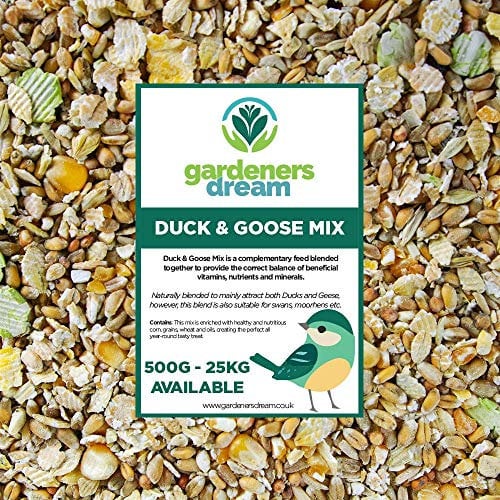 GardenersDream Duck & Goose Mix | Nutritious Outdoor Wildlife Food | Protein-Rich Feed for Birds and Animals | Premium Garden Wild Bird Mixture | Enriched with Healthy & Natural Minerals (1kg)