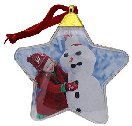 Goodtimera Christbaumkugel, Weihnachtskugel Mit Foto - Weihnachtskugeln Personalisiert, Transparent Und Aus Kunststoff, Geschenk Benutzerdefinierte