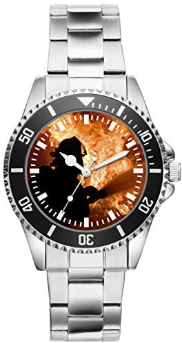 KIESENBERG Feuerwehr Geschenk Artikel Idee Fan Uhr 20532