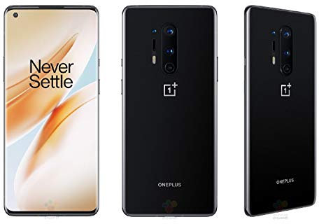 OnePlus 8 5G 8GB RAM 128GB UK SIM-Free Smartphone with Triple Camera, Dual SIM and Alexa built-in Onyx Black (Renewed)