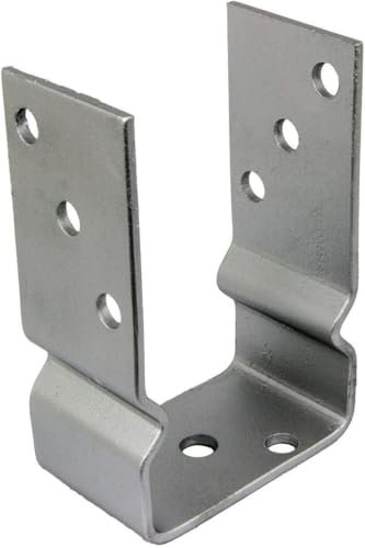 GeZu Impex® Support de poteau U Galvanisé à chaud 71 x 150 mm platine bois pied poteaux clôture