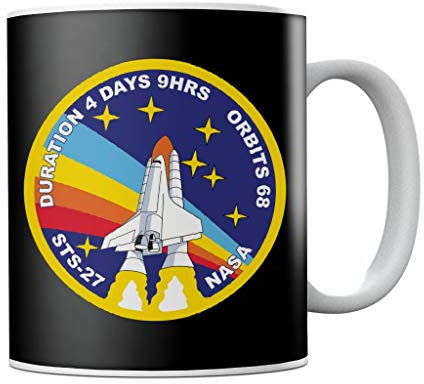 Nasa STS 27 Atlantis Mission Badge Mug
