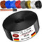 MAS Premium Von 5 bis 100m Aderleitung H07 V-K 4 mm² Schwarz, Braun, Dunkelblau, Grüngelb, Grau, Hellblau, Weiß oder Rot Einzelader flexibel (Schwarz, 20m)