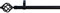 Gardinenstange Arezzo 1, schwarz, 16mm Durchmesser, 400cm, inkl. Trägern