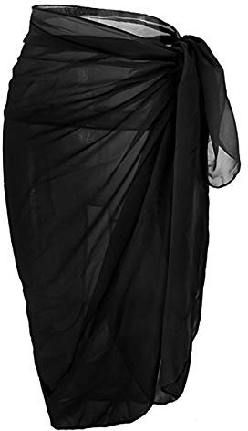 Beach Sarongs Wrap for Women - Long Beachwear Sarong Bikini Beach Cover Up Chiffon Swimsuit Wrap Skirts Ladies Summer Sexy Swim Sarong for Holiday