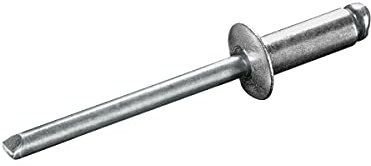 GOEBEL® - 250 x Flachkopf Blindnieten Aluminium/Stahl (Ø x L) 6,0 x 18,0 mm - ISO15977 - Flachkopf Niete - Popniete - STANDARD