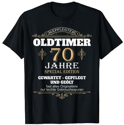 70 Geburtstag Oldtimer Vater Mann 70er Papa 70 Jahre Opa T-Shirt