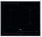 59cm 4 Zone Induction Hob with SenseBoil Black