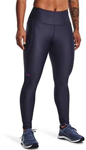 Under Armour HeatGear No-Slip Waistband Leggings 1365336-558, Womens Leggings, Purple, S EU