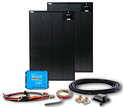 WATTSTUNDE 280W EFX HV-Marine Solarmodul mit ETFE Beschichtung - Semi flexibles Solarpanel für maritime Anwendungen dank ActiveWire Solarzellen (280W-HV)