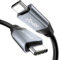 USB C to USB C Cable 240W, 20Gbps Ultra-Flexible USB 3.2 Gen2x2 Data Cable, PD 5A Fast Charging, 4K@60Hz Video Cord for MacBook Pro Air, Dell XPS, Samsung S22 S21 S10, OTG, USB-C Monitor (1M)