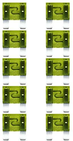 baytronic 10x Kfz-Flachstecksicherung Maxi (gelb 20A)