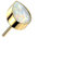 Paula & Fritz® Push-In Aufsatz Trofen Gold Opal Weiß Titan-IUM Grade 23 Piercing 3,5 x 4,5-mm Set Ohr-Stecker Labret Stud Nipple Straight Barbell Träne