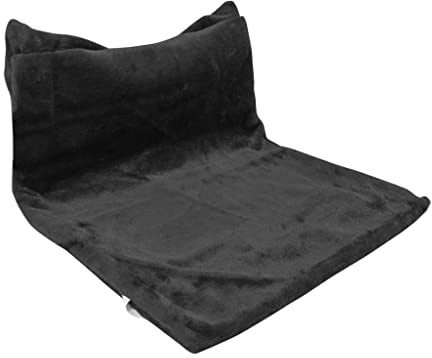 duvoplus DUVO Hamaca de Felpa para RADIADOR (Negra 45 x 31 x 26 cm)