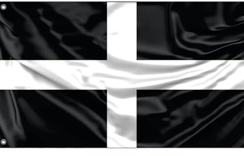 Flagge von Cornwall | Einzigartiger Designdruck | Hergestellt in der EU (90 x 150 cm)