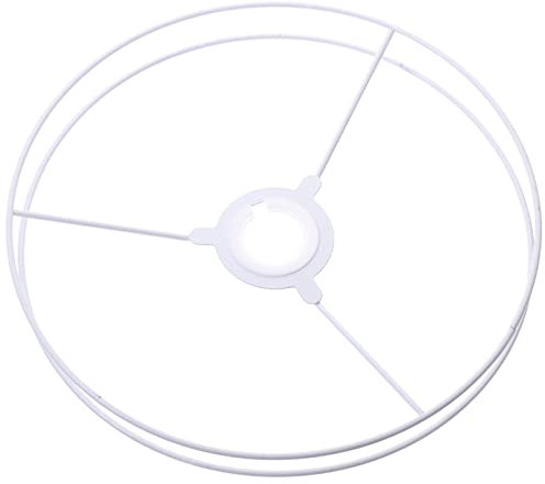 OSALADI 2 Satz Lampenschirm Ring Drahtring Lampenschirm Halterahmen Gestell Rund Metall Draht zum Basteln von Lampenschirmen für Tischlampe Stehlampe Lampenfassung Wohnzimmer Schlafzimmer 25CM