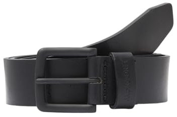 JACK & JONES Legerer Echtleder Gürtel Klassischer Leather Belt mit Löcher JACROMA