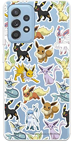 Schutzhülle für Samsung Galaxy A52 5G – A52S 5G – Offizielle Pokemon Eevee Evolution zum Schutz Ihres Handys – Schutzhülle aus flexiblem Silikon mit offizieller Lizenz von Pokémon