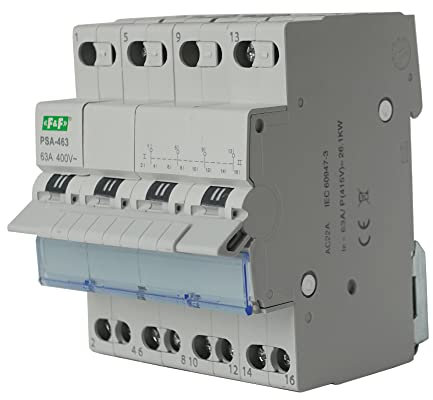 Netzumschalter Umschalter Netz Aggregat 1-0-2 63A 4-polig PSA-463 Notstrom Installationsschalter Wahlschalter Schalter