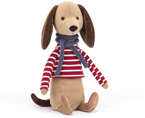 Jellycat Beatnik Buddy Wursthund Dackel zum Sammeln, gefüllt, Plüsch-Dekoration