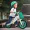 Joyz Laufrad aus Holz, Grün, Lauflernrad für Kinder ab 2 Jahren, Holzlaufrad mit verstellbarer Sitz, pannensicheren 11 Zoll-EVA-Räder, Kinderfahrrad Kinderlaufrad mit Stoffbeutel, Klingel & Tragegriff