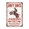 Dirtbike-Zubehör für Jungen-Zimmer-Dekor, Blechschilder, Motocross-Geschenke für Männer, Dirt Bike, Geburtstagsparty, Zubehör, Dekorationen, Dirtbike-Sachen für Schlafzimmer, Garage, Bar, Hof, Zaun,