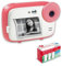 AGFA PHOTO Realikids Instant Cam + 3 Rolls of Thermal Paper, ATP3WH - Instant Camera for Kids, 2.4 LCD Display, Lithium Battery, Selfie Mirror and Photo Filter - Pink