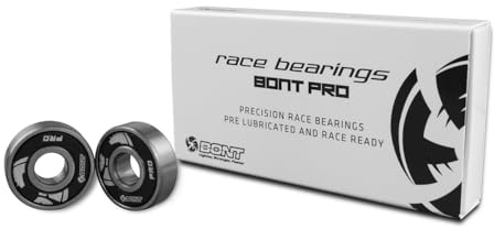 Bont Pro Racing 608 Skate Bearings - Inline and Roller Skate Bearings for Quad and Speed Skating -16 Pack - Fits Skateboard and Scooter