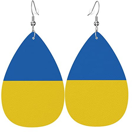 Ohrringe Ukraine Ohrringe Baumeln Mode Leder Ohrringe Dekorative Baumeln Ohrringe Für Schmuck Frauen Mädchen