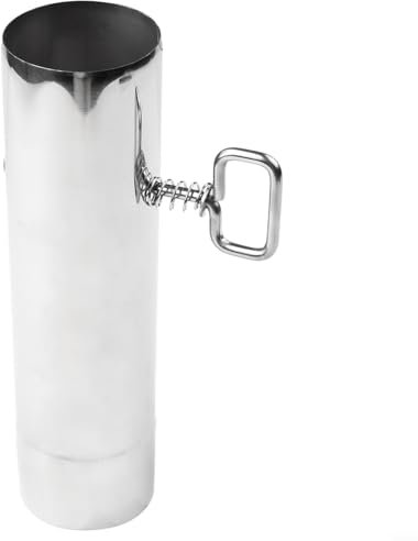 Tubo de chimenea de acero inoxidable, tubo de estufa de leña de acero inoxidable de 60 mm para chimenea al aire libre