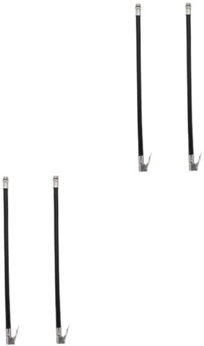 PartyKindom 4stücke Motorbike Reifen Inflator Schlauch Adapter Flexible Verlängerung Für Auto Und Fahrrad Mit Langlebigem Pu Und Einfach Zu Verbinden