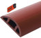 Cable Trunking,Wood-Effect Half round Cable Raceway,Self-Adhesive Backing Paintable Cable Trunking,Cable Concealer Management/Black-20Mm(79/100In)(Red 30Mm(1 9/50In))