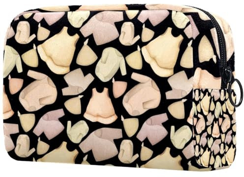 Trousse per vestiti e vestiti per bambini, da donna, per articoli da toeletta da viaggio, grande, pratica borsa organizer con cerniera, Multi, 18.5x7.5x13cm/7.3x3x5.1in, Beauty case