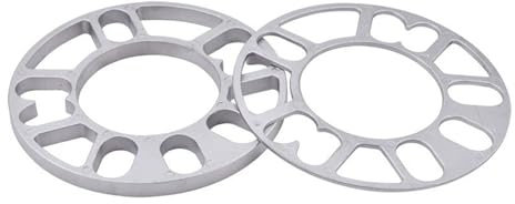 Spurverbreiterung 3mm 5mm 8mm 10mm Aluminium Legierung Spurverbreiterungen Dichtung Reifen Hub Adapter 1 Paar Autos Spurverbreiterungen(8mm)
