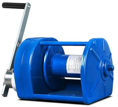 MegLob Heavy Duty Trailer Winch, Heavy Duty Boat Trailer Caravan Puller, Outdoors Boat Towing Winches, Portable Dual Gear Power Puller, Manual Winch Cable Puller, Operated Two-Way Ratchet,3 Ton 40m