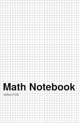 Math Notebook without frills