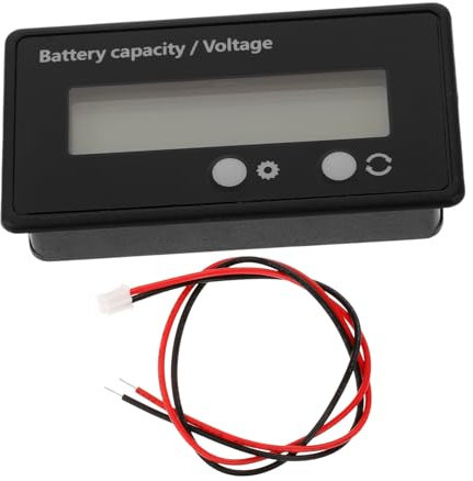 Gatuida Batterieanzeige Für Golfwagen Und Fahrzeuge Batteriekapazitätsmesser Mit Heller Anzeige Batterieüberwachungsmesser Aus Robustem Kunststoff Für Präzise Batteriestandsanzeigen
