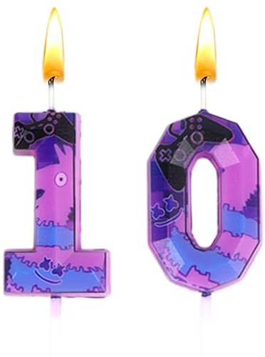 Candela Fortni Compleanno, Candela 10 Anni Fortni, Candele a Tema Fortni, Decorazione Torta, Candele Compleanno, Ragazzi e ragazze, Decorazioni per Feste, Feste per Bambini, Baby Shower