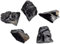 HAPINARY 5 Stück Natürliche Obsidian-ornamente Kleine Obsidiansteine Unregelmäßige Dekore Für Büro Und Zuhause