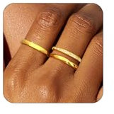 Aidenn 3 Stück Ring Gold 925 Damen Ringe Frauen Cubic Zirkonia Verlobungsring Damen Verstellbare Statement Ring Damen Stapelbare Daumenring Fingerring Set Schmuck