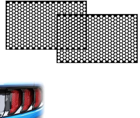 HLTTXS 2 Stück Auto Rücklicht Wabenaufkleber für Volvo C30 C70 S40 S60 S80 S80L S90 V40 V50 V60 V70 V90, Auto-Heckleuchte-Lichtfolie, Auto Rücklicht Scheinwerfer Abdeckung Trim